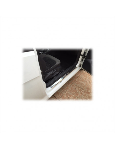 VOLKSWAGEN GOLF MK7 Plaques de seuil de porte GOLF TSI 3 portes Acier inoxydable 304 Finition miroir