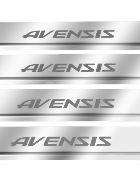 TOYOTA AVENSIS MK3 T27 Door sills kick plates TRD  Stainless Steel 304 Mirror Finish