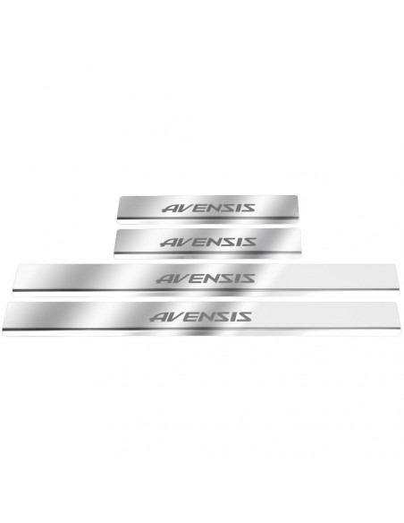 TOYOTA AVENSIS MK3 T27 Door sills kick plates TRD  Stainless Steel 304 Mirror Finish