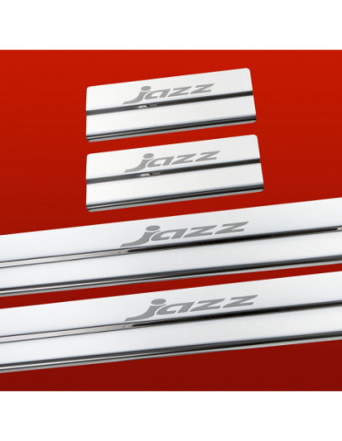 HONDA JAZZ MK2 Door sills kick plates   Stainless Steel 304 Mirror Finish